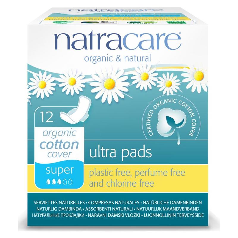 Natracare bio betét - szárnyas, super (12 db)