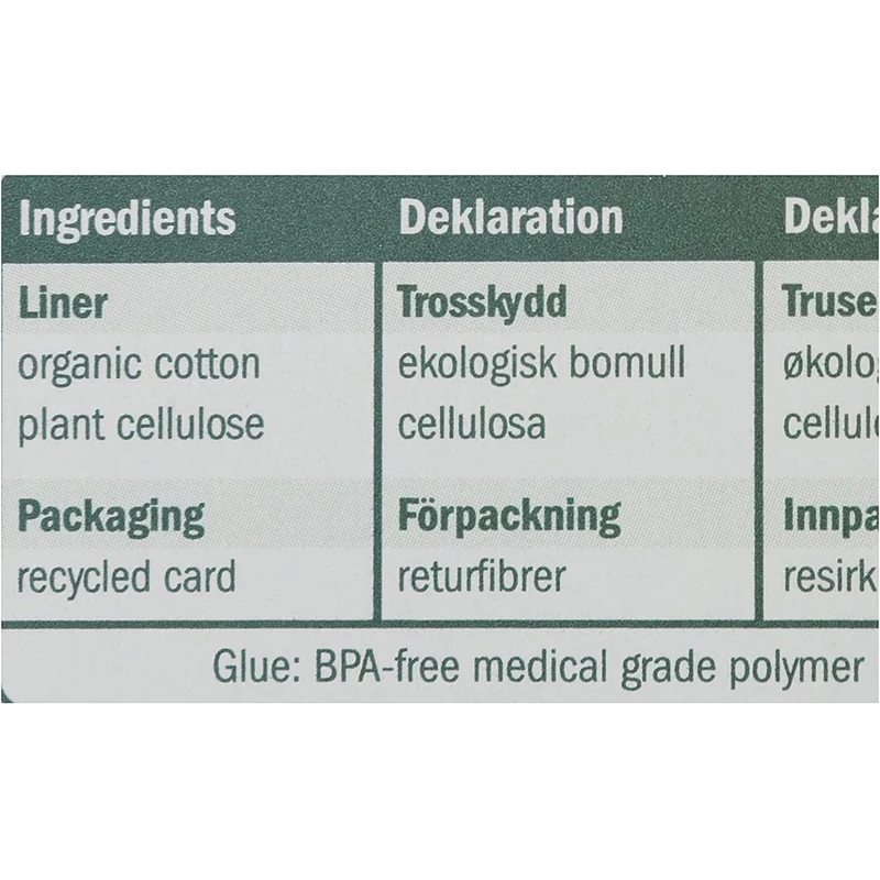 Natracare bio tisztasági betét - ultra vékony (22 db)