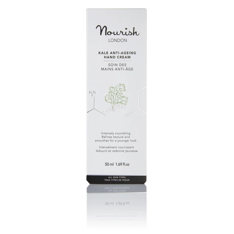 Nourish Argan&amp;Kale: Fodros kel kivonatos öregedésgátló kézkrém (50 ml)