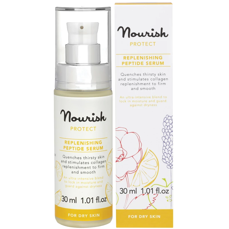 Nourish Protect: Újrafeltöltő peptid szérum - száraz bőrre