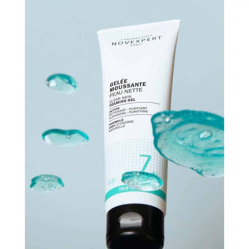 NOVEXPERT Trio-cink habzó géles arctisztító problémás arcbőrre (150 g)