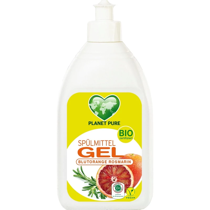 Planet Pure Bio mosogatószer gél - Vérnarancs (500 ml)