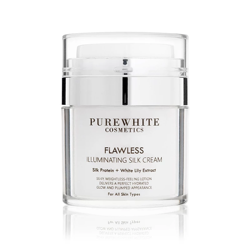 Pure White Ragyogást Adó Arckrém selyemproteinnel, gyöngyházfénnyel (50 ml)