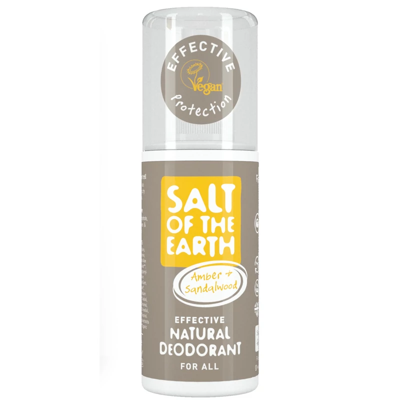 Salt of the Earth Borostyán és szantálfa dezodor spray (100 ml)