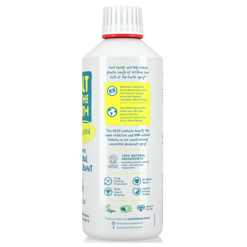 Salt of the Earth Illatmentes dezodor spray - utántöltő (500 ml)