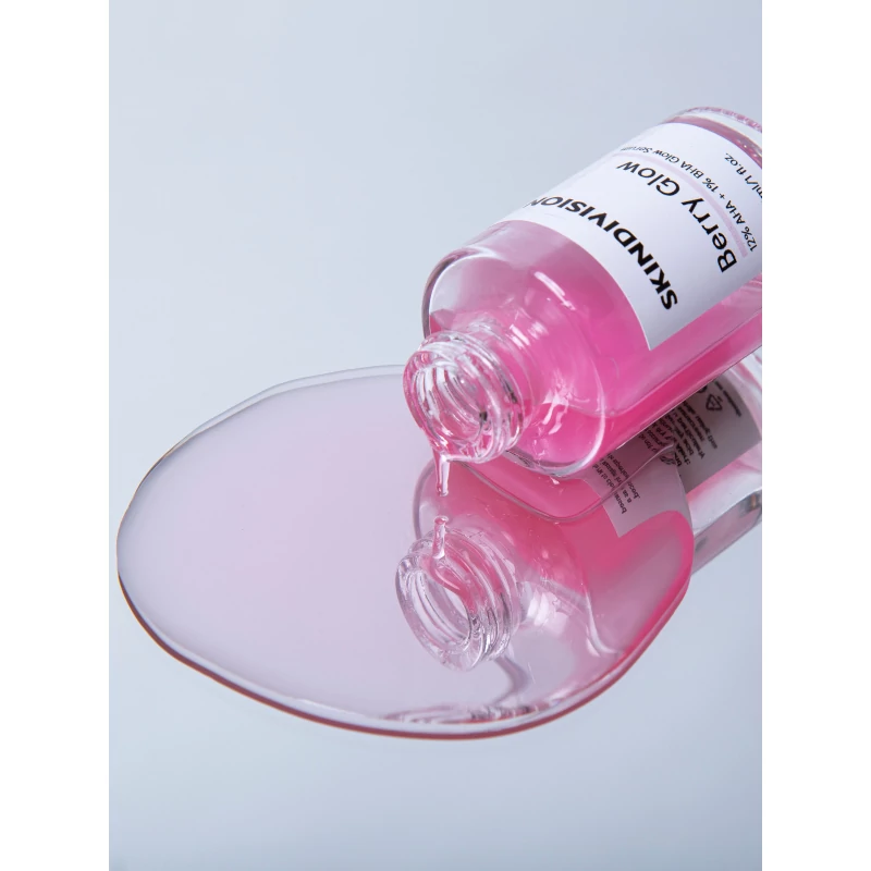 SkinDivision Berry Glow 12% AHA + 1% BHA Hámlasztó szérum (30 ml)