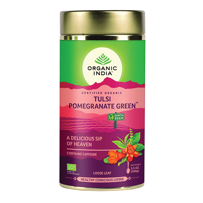 Tulsi szálas tea - Tulsi gránátalmás zöld tea (100 g)