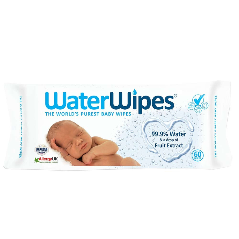 WaterWipes Természetes Baba Törlőkendő (60 db)