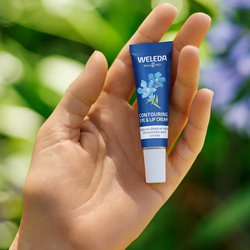 Weleda 50+ Öregedésgátló szem- és ajakkörnyék-ápoló kék enciánnal és havasi gyopárral (10 ml)