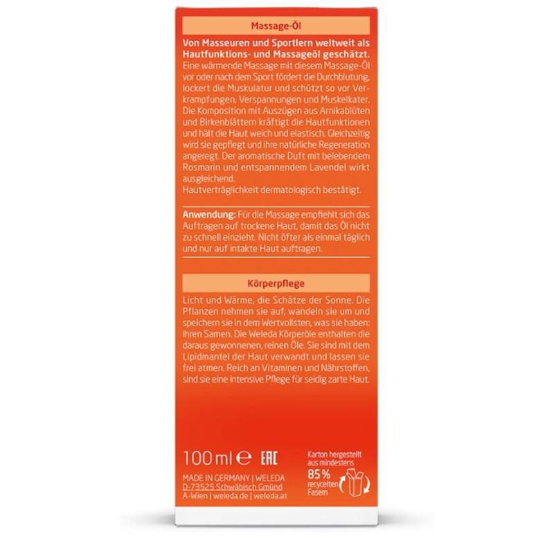 Weleda Árnika masszázsolaj (100 ml)