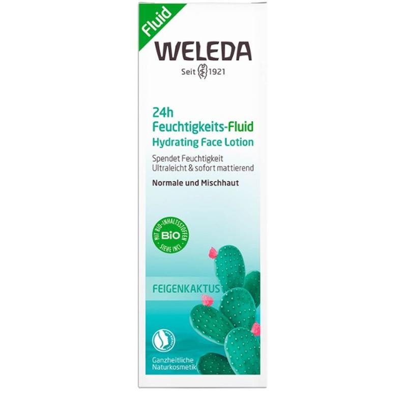 Weleda 24h Fügekaktuszos hidratáló fluid - normál, vegyes arcbőr (30 ml)