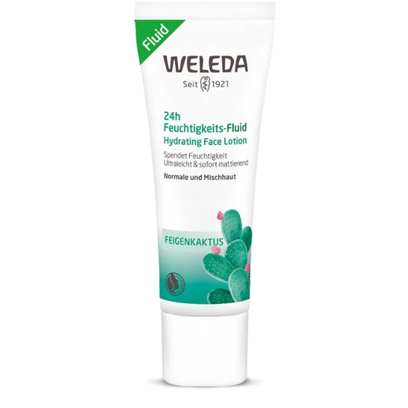 Weleda 24h Fügekaktuszos hidratáló fluid - normál, vegyes arcbőr (30 ml)