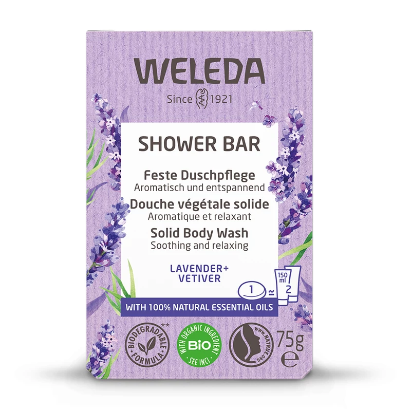Weleda Nyugtató szilárd tusfürdő - levendula, vetiver (75 g)