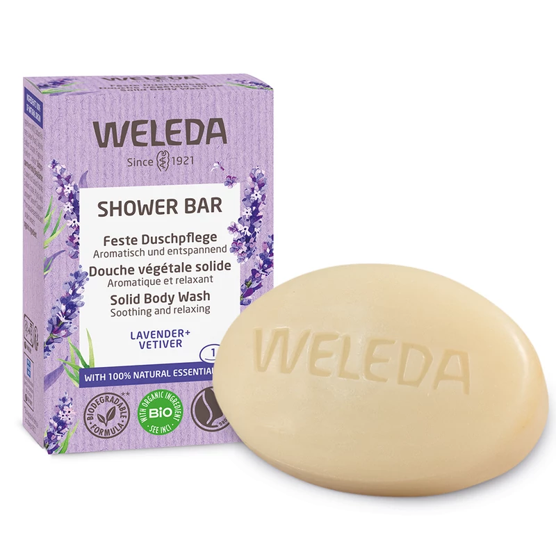Weleda Nyugtató szilárd tusfürdő - levendula, vetiver (75 g)