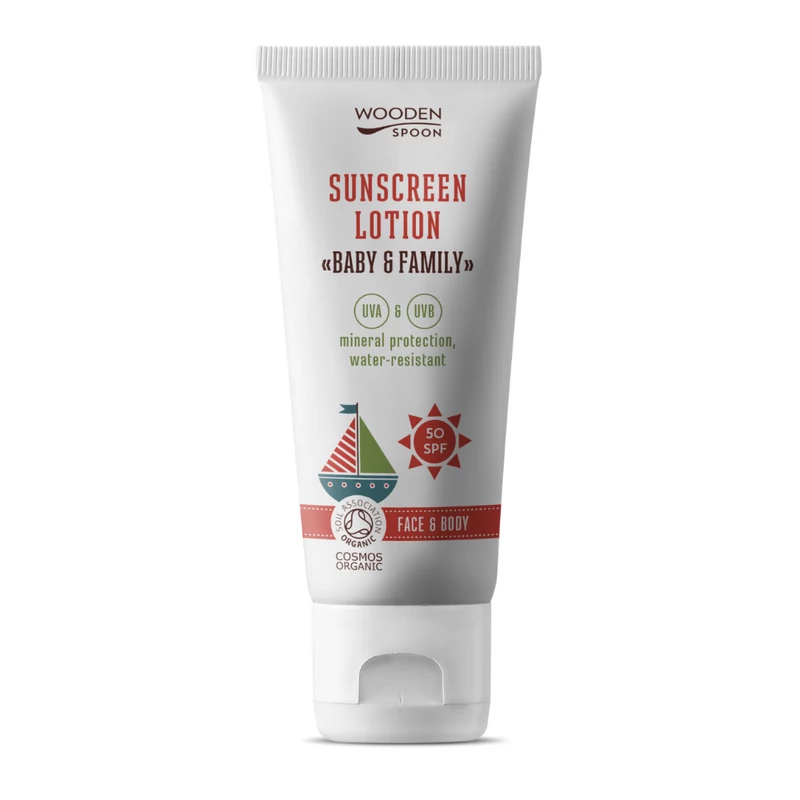 Wooden Spoon Bio naptej és testápoló SPF 50