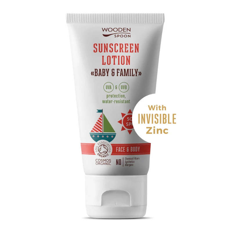 Wooden Spoon Bio naptej és testápoló SPF 50