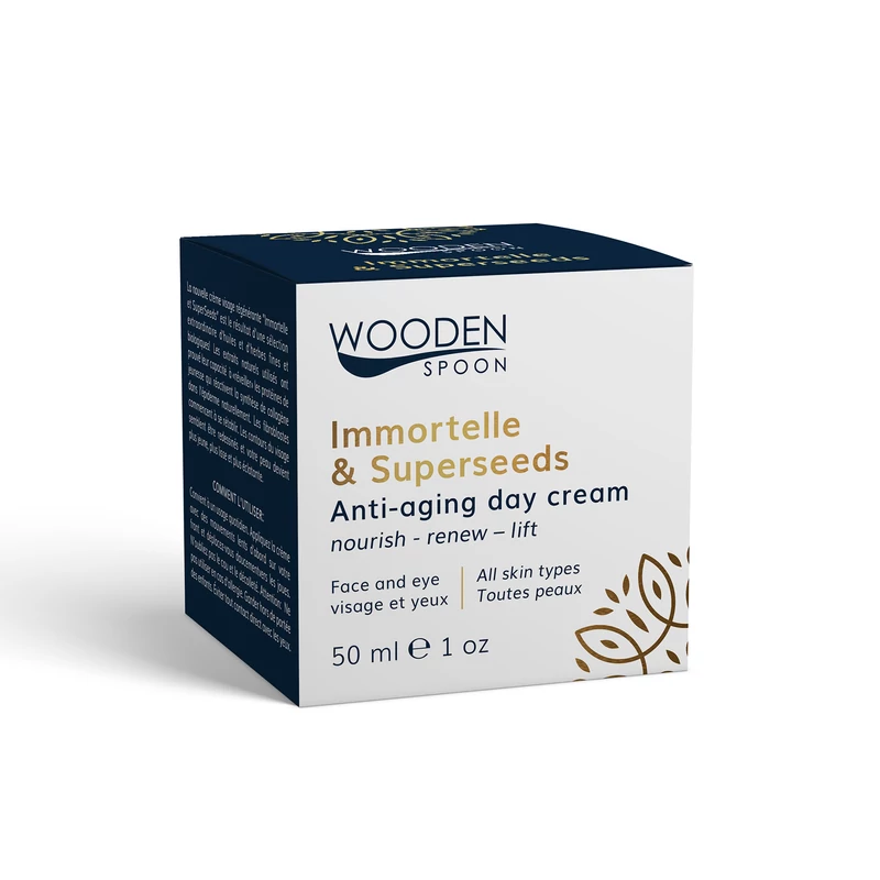 Wooden Spoon Bio Superseed anti-aging nappali arcápoló krém - minden bőrtípusra (50 ml)