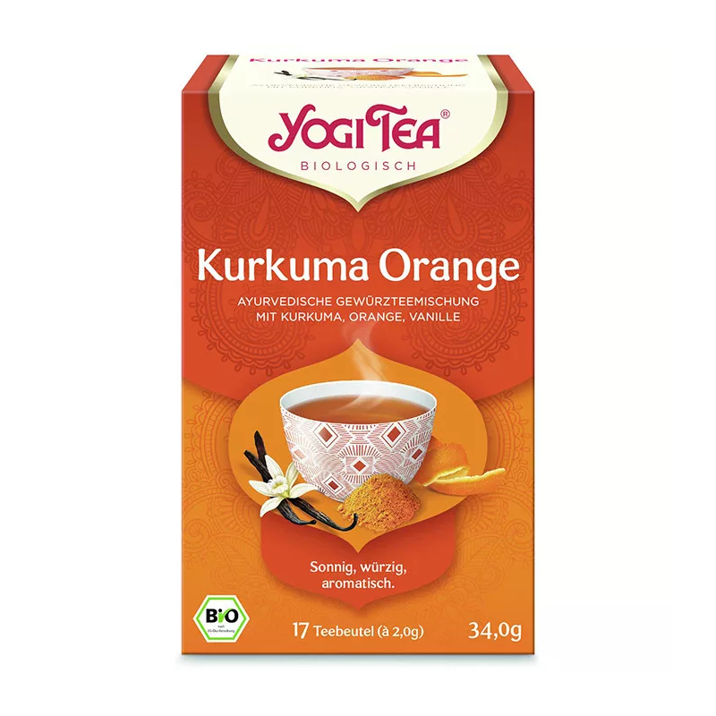 Yogi Bio tea - Kurkuma narancs (17 db)